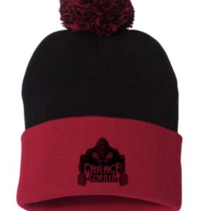 Shaker Cap (Black and Maroon)